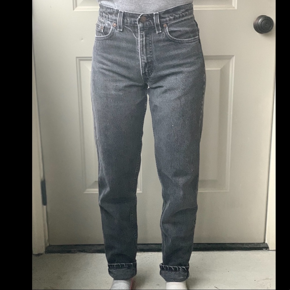 VINTAGE MADE IN USA BLACK LEVI 550